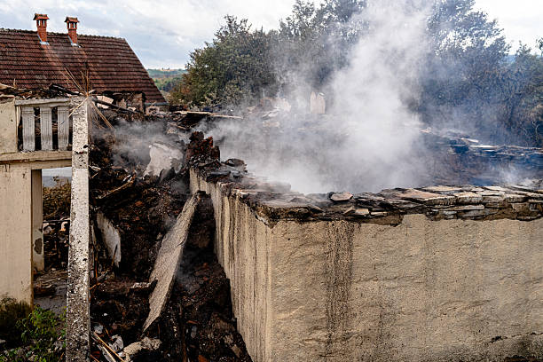 Professional Fire Damage Removal technician working in Chantilly, VA